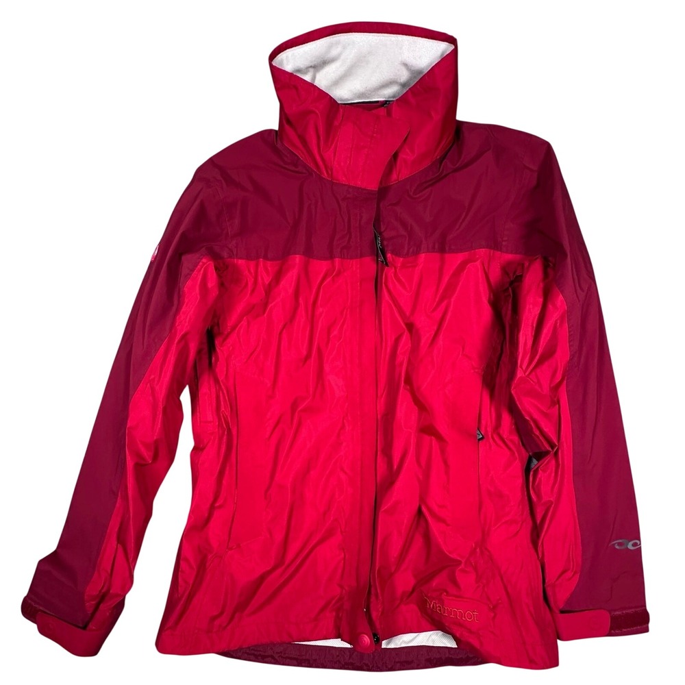 Marmot Women's Lightweight Windbreaker‎ Rain Jacket S Red Hiking Packable Vented